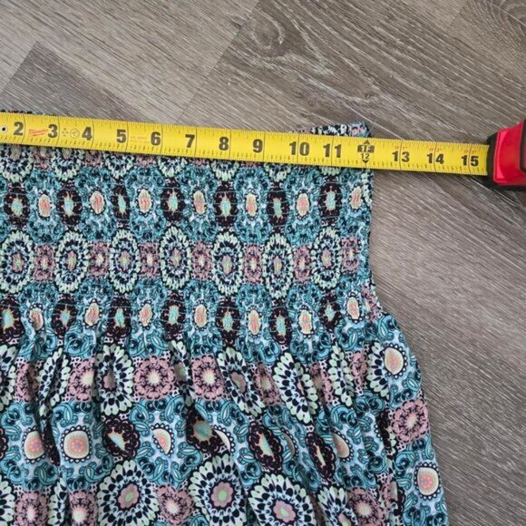 Vintage Y2K long tube top boho abstract style size medium - Picture 7 of 8